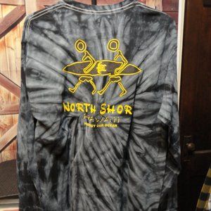 North Shore Tie DIe HAWAII protect our oceans Graphic Surfint Turtle T~C…